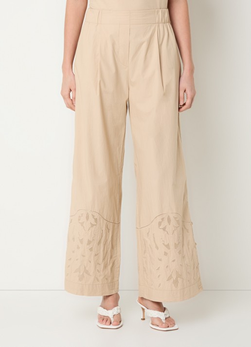 alchemist Moonflower high waist loose fit pantalon met broderie