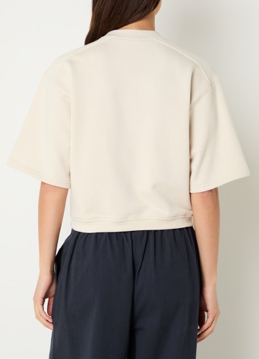 alchemist Ray sweater met ronde hals - achterkant vanillegeel