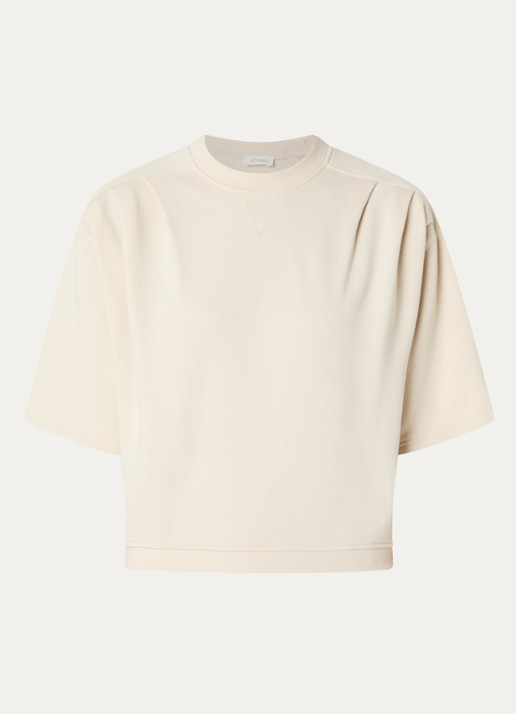 alchemist Ray sweater met ronde hals - voorkant 3 vanillegeel
