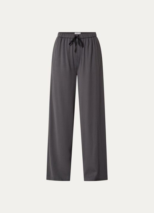 alchemist Sammy high waist wide fit broek met steekzakken - voorkant 2 antraciet