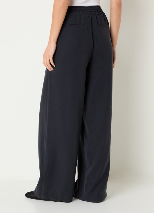 alchemist Sammy high waist wide fit broek met steekzakken - achterkant zwart