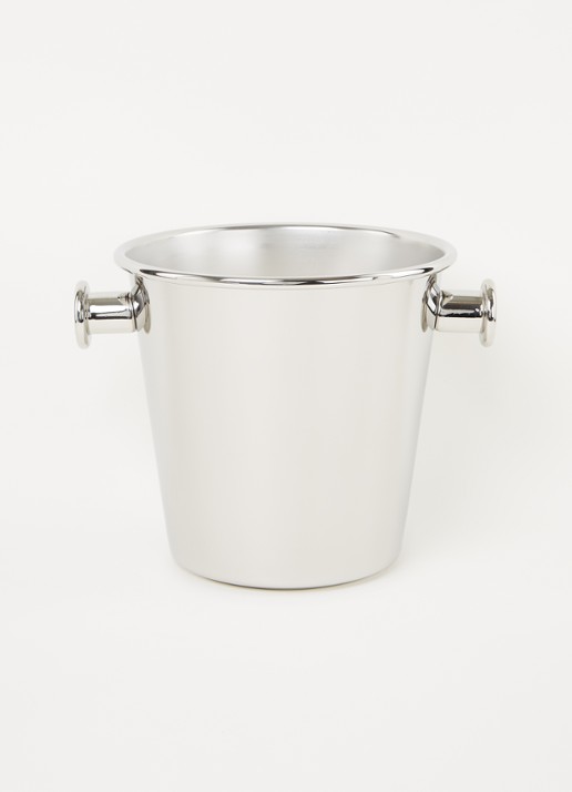Alessi 5052 wijnkoeler van roestvrij staal 25 cm - voorkant 2 zilver