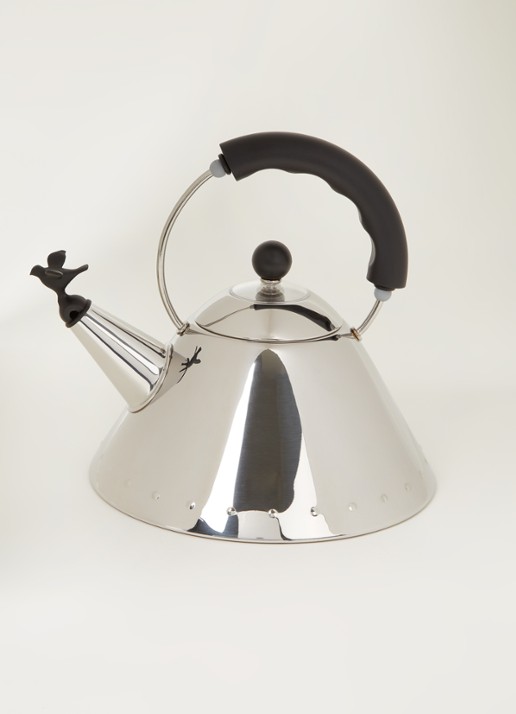 Alessi 9093 fluitketel 2 liter - voorkant 3 zilver