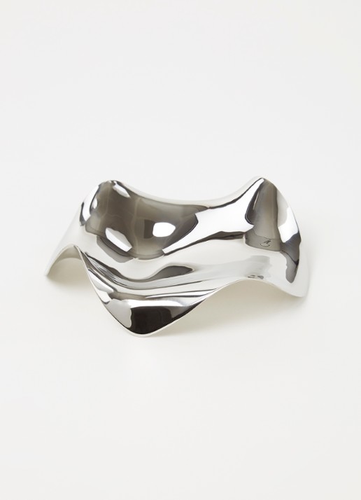 Alessi Blip lepelhouder - voorkant 3 zilver