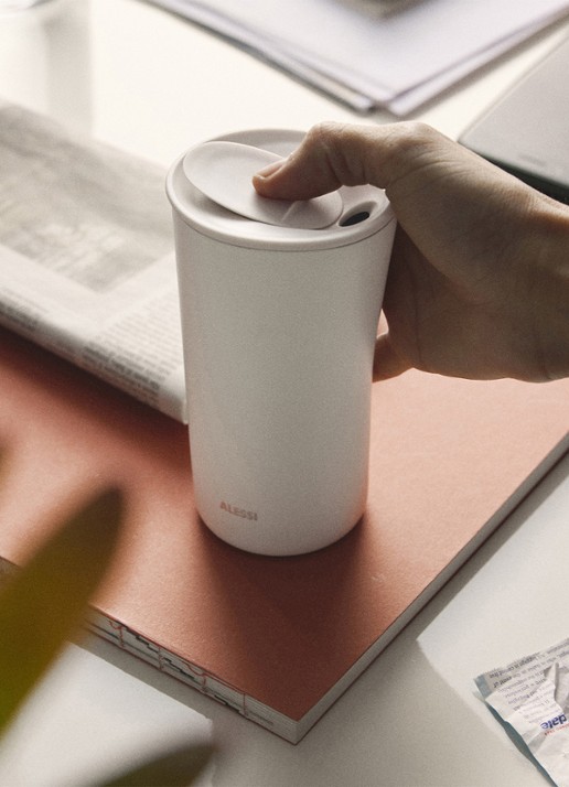 Alessi Buri thermosbeker 33 cl - voorkant 2 creme