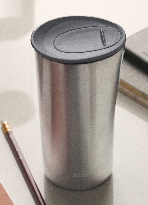 Alessi Buri thermosbeker 33 cl - detail 3 antraciet