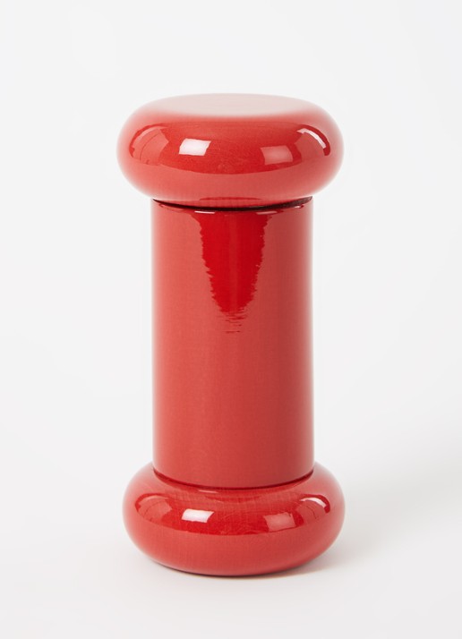 Alessi Castor zout-, peper- en kruidenmolen 15 cm - voorkant 2 steenrood