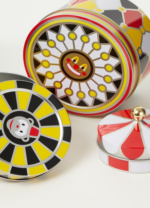 Alessi Circus opbergblik set van 3 - detail 3 geel