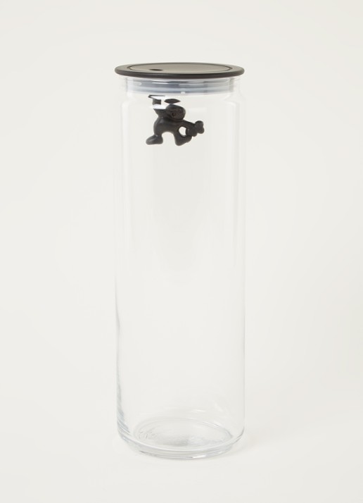 Alessi Gianni voorraadpot 2 liter - voorkant 3 zwart