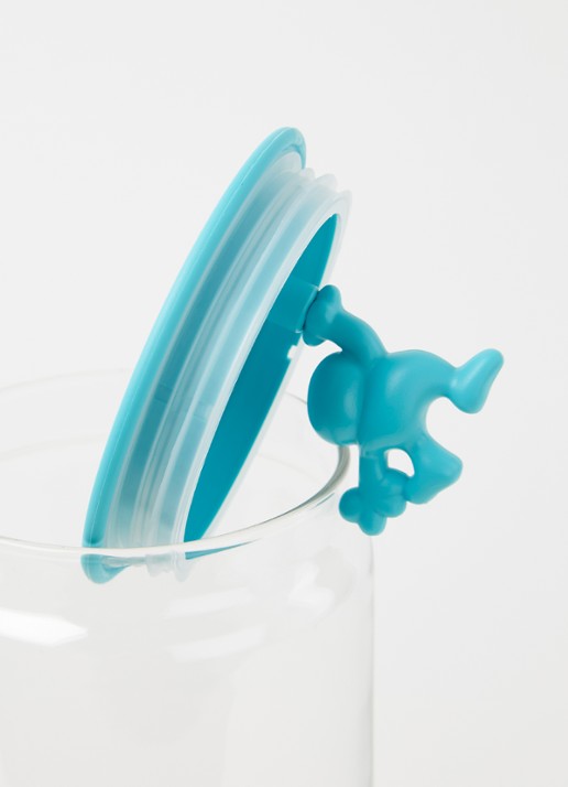 Alessi Gianni voorraadpot - detail 3 turquoise