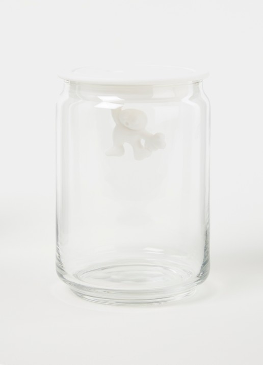 Alessi Gianni voorraadpot - voorkant 3 wit