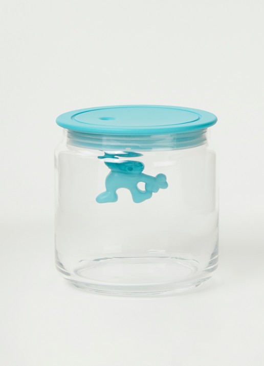 Alessi Gianni voorraadpot - voorkant 3 turquoise