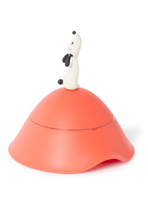 Alessi Lulà voerbak voor honden 22 cm - voorkant rood