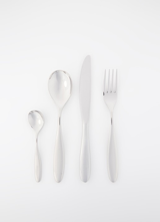 Alessi Mami bestekset 24-delig - voorkant 2 zilver