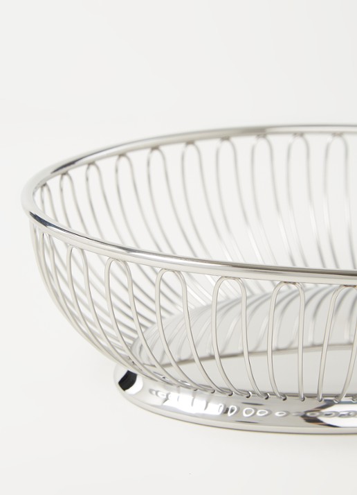 Alessi Mand van roestvrij staal 28 x 20 cm - detail zilver