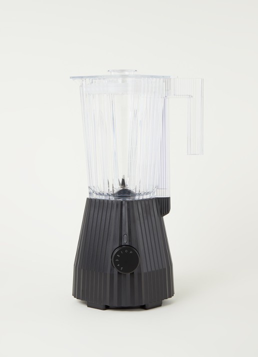 Alessi Plissé blender 1,5 liter MDL09B - voorkant 2 zwart