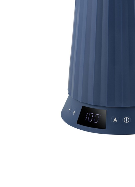 Alessi Plissé Waterkoker 1,7 liter MDL21 DAZ - detail 4 royalblauw