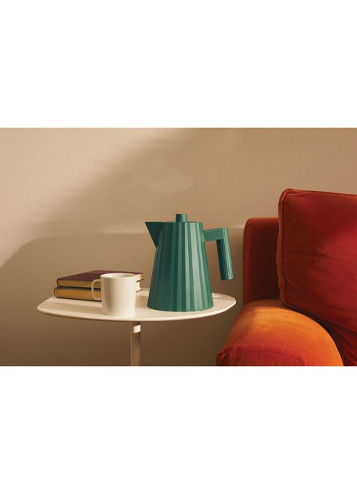 Alessi Plissé waterkoker 1 liter - detail groen