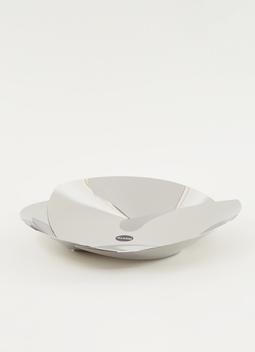 Alessi Resonance fruitschaal 40 cm - voorkant 2 zilver