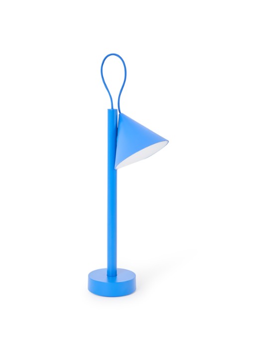 Alessi Tsumiki tafellamp 16,4 x 11 x 33,7 cm - voorkant blauw