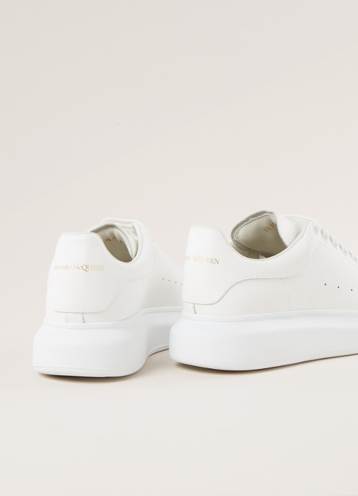 Alexander McQueen Oversized sneaker van kalfsleer - detail 3 wit