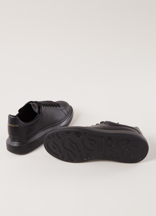 Alexander McQueen Oversized sneaker van kalfsleer - detail 3 zwart
