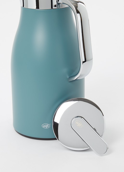 Alfi Thermoskan Skyline 1,0 liter  - detail staalblauw
