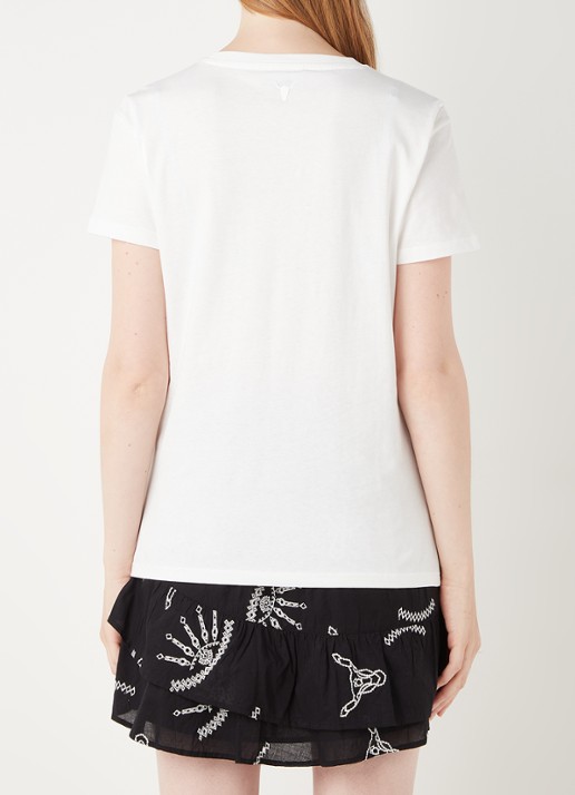 Alix The Label T-shirt met logoprint - achterkant wit