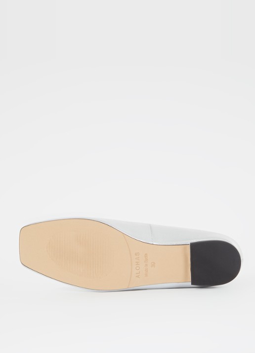 ALOHAS Luke Shimmer ballerina met metallic finish - detail 4 zilver