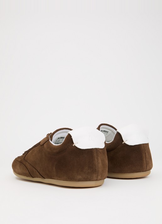 ALOHAS Tb.24 sneaker van suède - achterkant 2 chocoladebruin