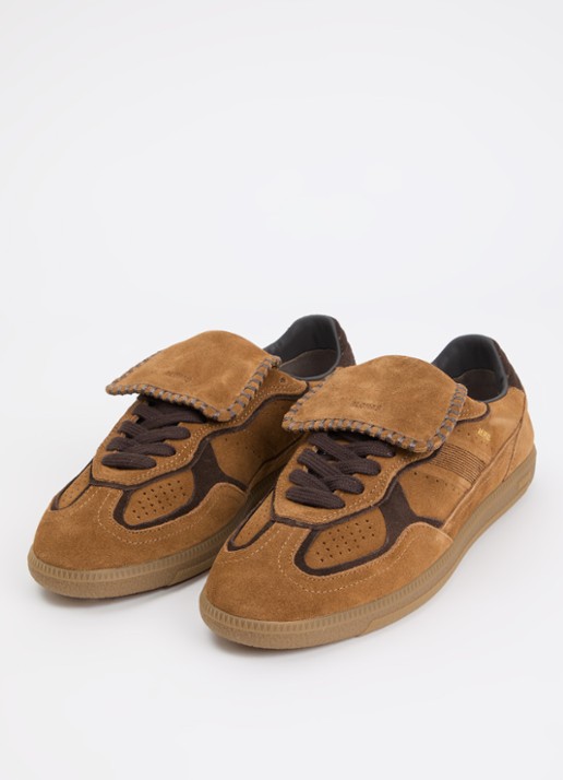ALOHAS Tb.490 Club sneaker van suède - detail 3 cognac