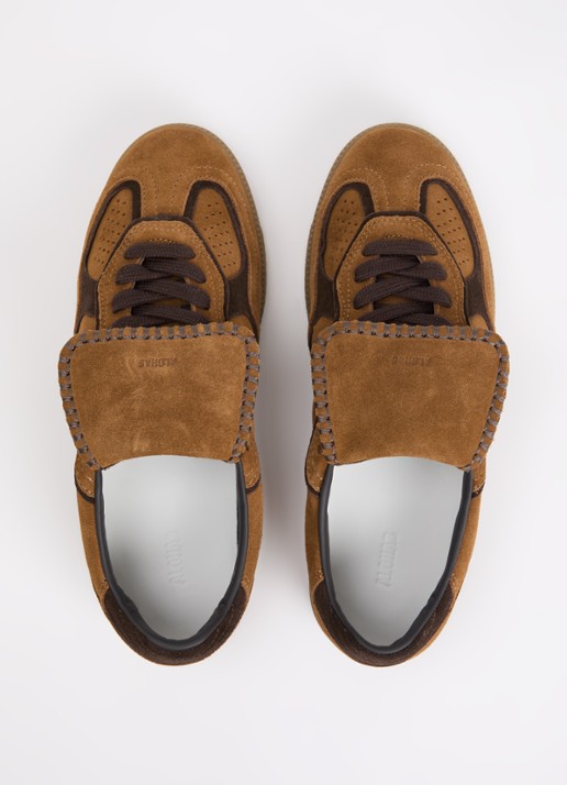 ALOHAS Tb.490 Club sneaker van suède - detail 4 cognac