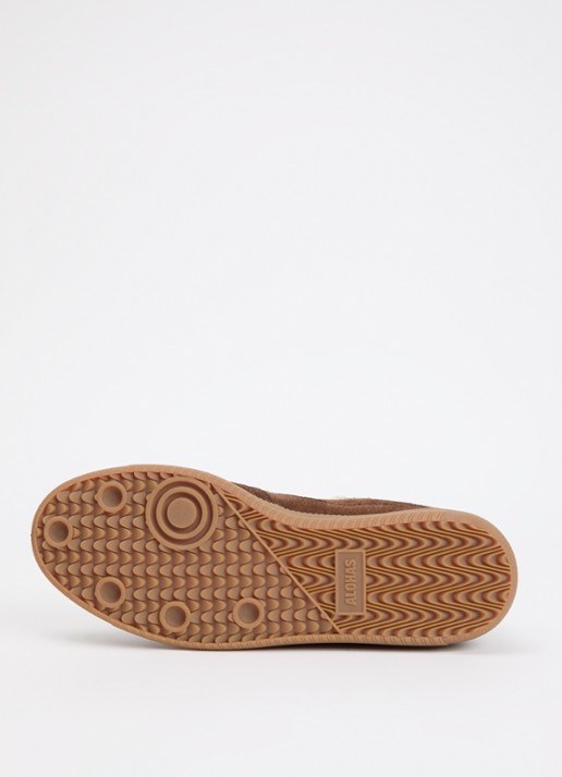 ALOHAS Tb.490 Crochet sneaker van suède met broderie - detail 5 chocoladebruin