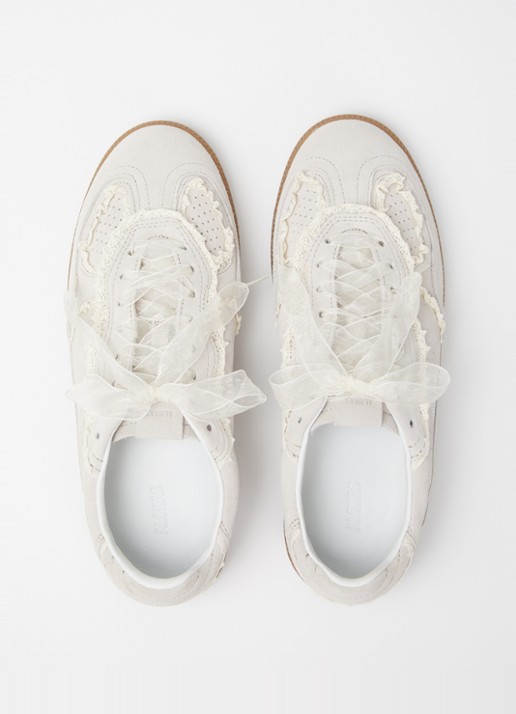 ALOHAS Tb.490 Crochet sneaker van suède - detail 4 creme