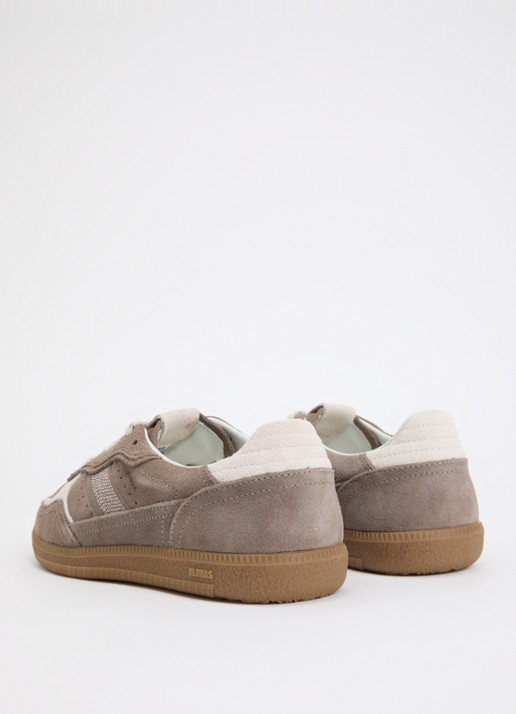 ALOHAS Tb.490 Rife sneaker van suède - achterkant taupe