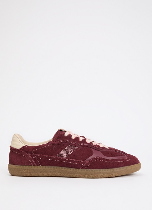 ALOHAS Tb.490 Rife sneaker van suède - voorkant bordeauxrood