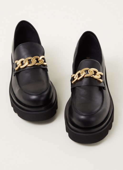 ALOHAS Track Total loafer van leer - detail 2 zwart