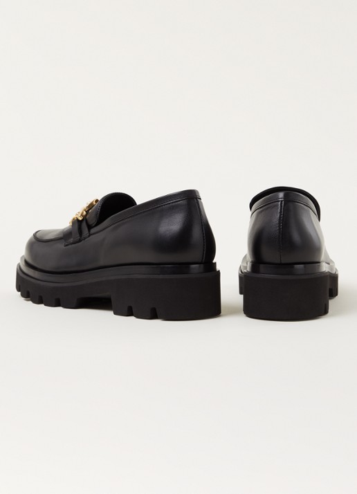 ALOHAS Track Total loafer van leer - detail 3 zwart