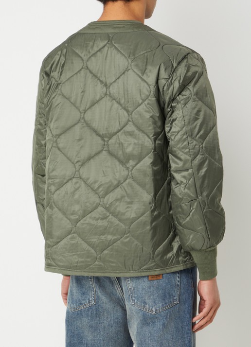 Alpha Industries ALS Liner Heritage gewatteerd jack met opgestikte zakken - achterkant 3 legergroen