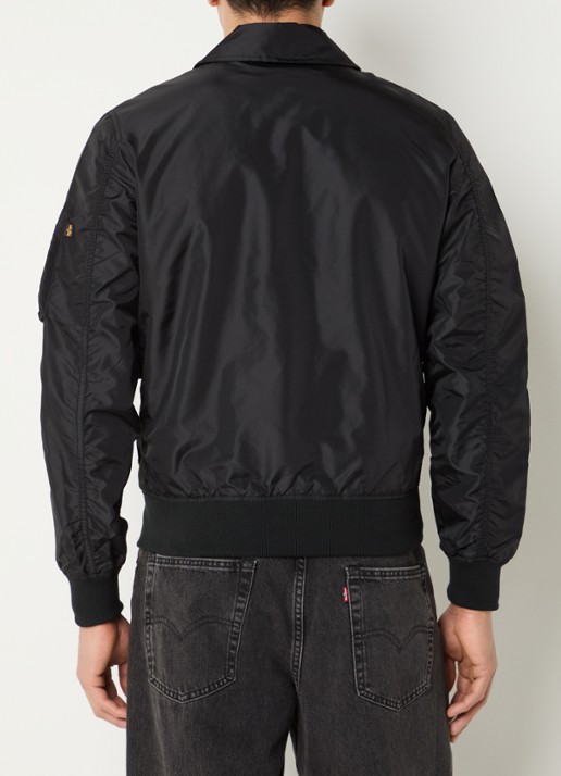 Alpha Industries CWU-36 bomberjack met klepzakken - achterkant 4 zwart