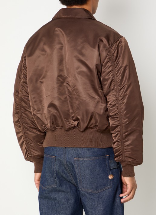 Alpha Industries CWU-45P Heritage gewatteerd bomberjack met opgestikte zakken - achterkant 2 bruin