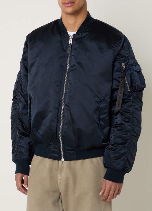Alpha Industries MA-1 UV gewatteerd bomberjack met ruches