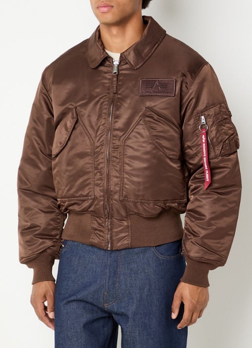 Alpha Studio CWU-45P Heritage gewatteerd bomberjack met opgestikte zakken