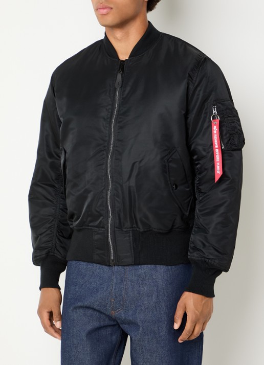 Alpha Studio MA-1 Heritage reversible gewatteerd bomberjack met klepzakken