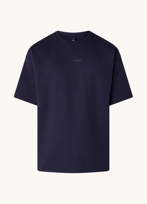 AlphaTauri Jahev T-shirt met stretch - voorkant 2 donkerblauw