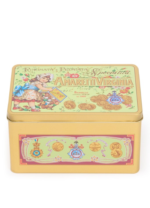 Amaretti Virginia Virginia amaretti koekjes in blik 220 gram