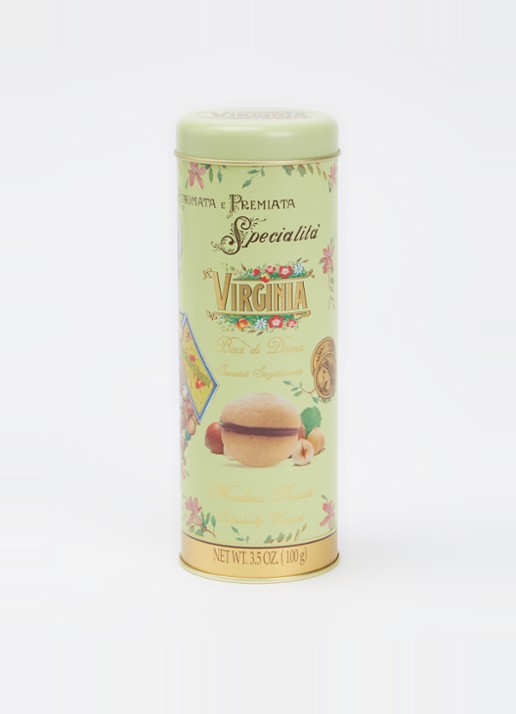 Amaretti Virginia Virginia Baci di dama koekjes in blik 100 gram - voorkant 2 undefined