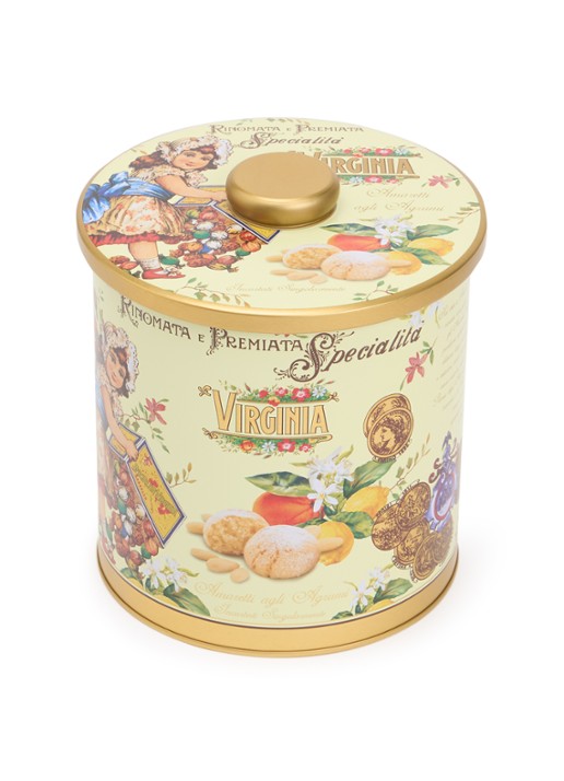 Amaretti Virginia Virginia Citrusvruchten Amaretti koekjes in blik 220 gram