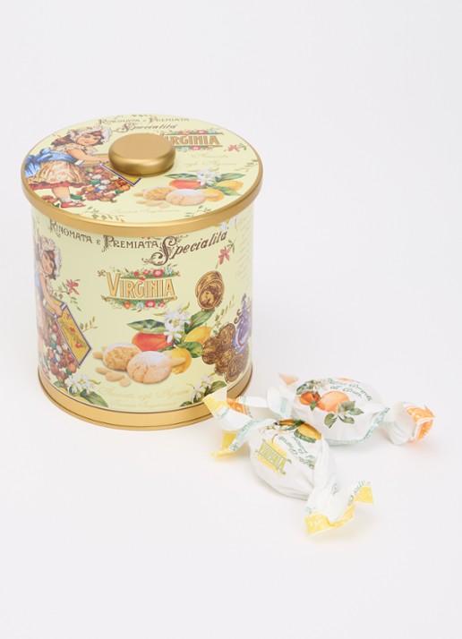 Amaretti Virginia Virginia Citrusvruchten Amaretti koekjes in blik 220 gram - voorkant 2 undefined