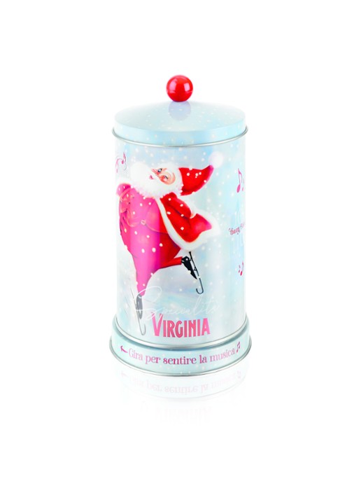 Amaretti Virginia Virginia Mini Panettone in muziekdoos 100 gram